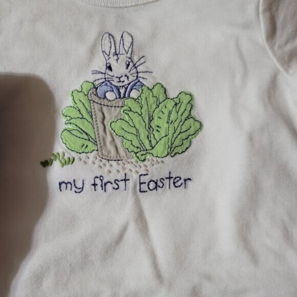 Gymboree Peter Rabbit My First Easter Bodysuit 3-6 month Dressed Up plaid Shorts - Picture 5 of 5